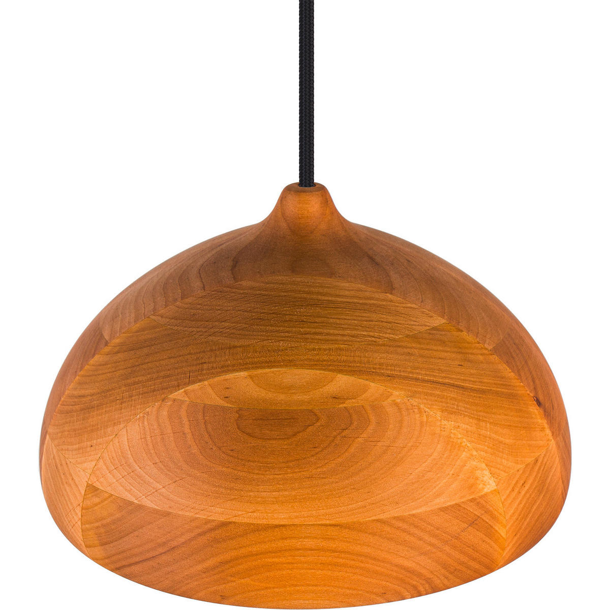 ZÁVĚSNÉ SVÍTIDLO, 22,5/90-140 cm  - černá/barvy olše, Natur, dřevo (22,5/90-140cm)