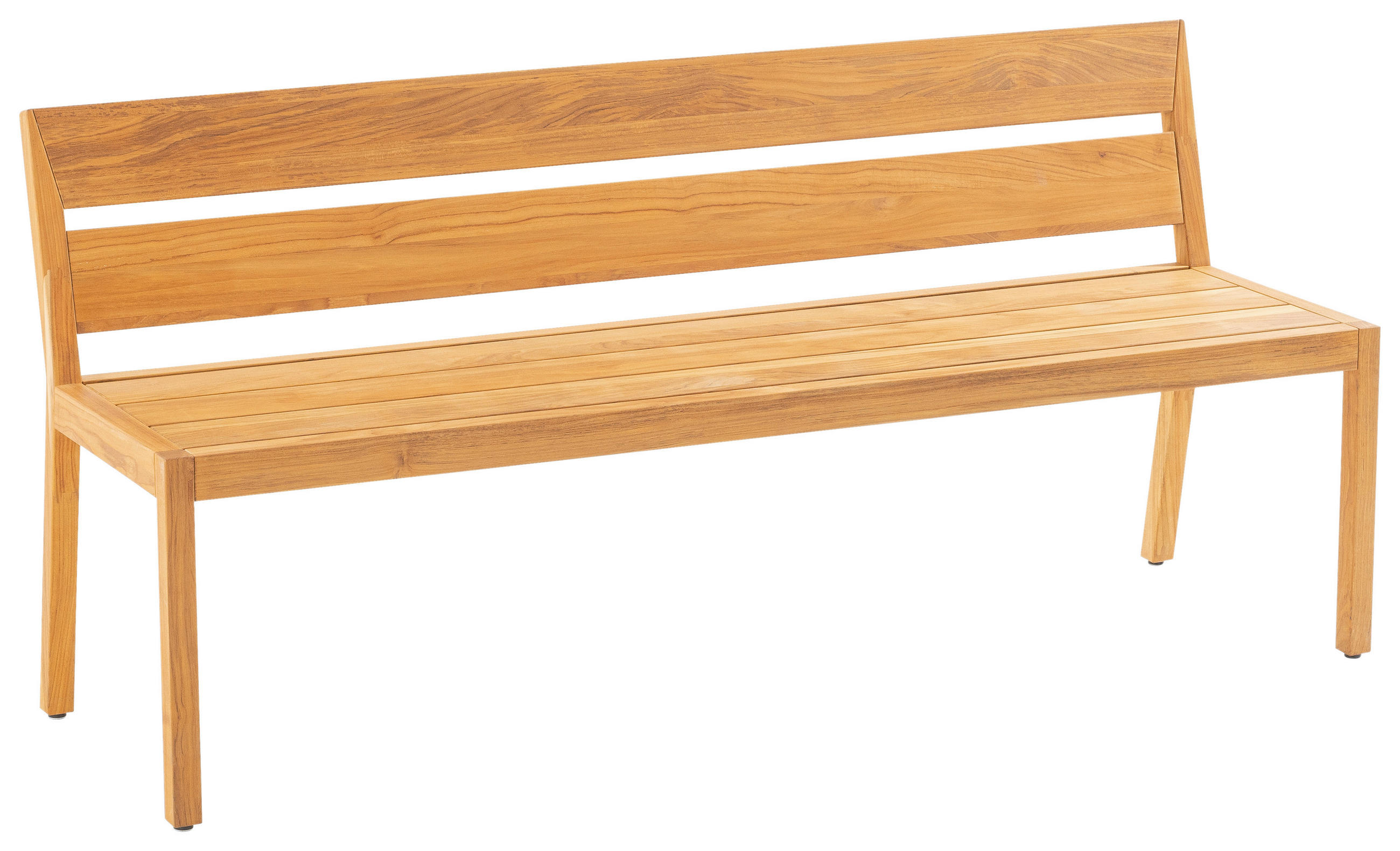 SITZBANKELEMENT - Teakfarben, Design, Holz (160/85/58cm)