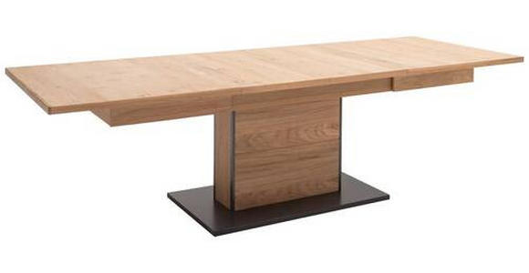 ESSTISCH in Metall, Holzwerkstoff 180/100/77 cm - Eichefarben/Anthrazit, KONVENTIONELL, Holzwerkstoff/Metall (180/100/77cm) - Landscape