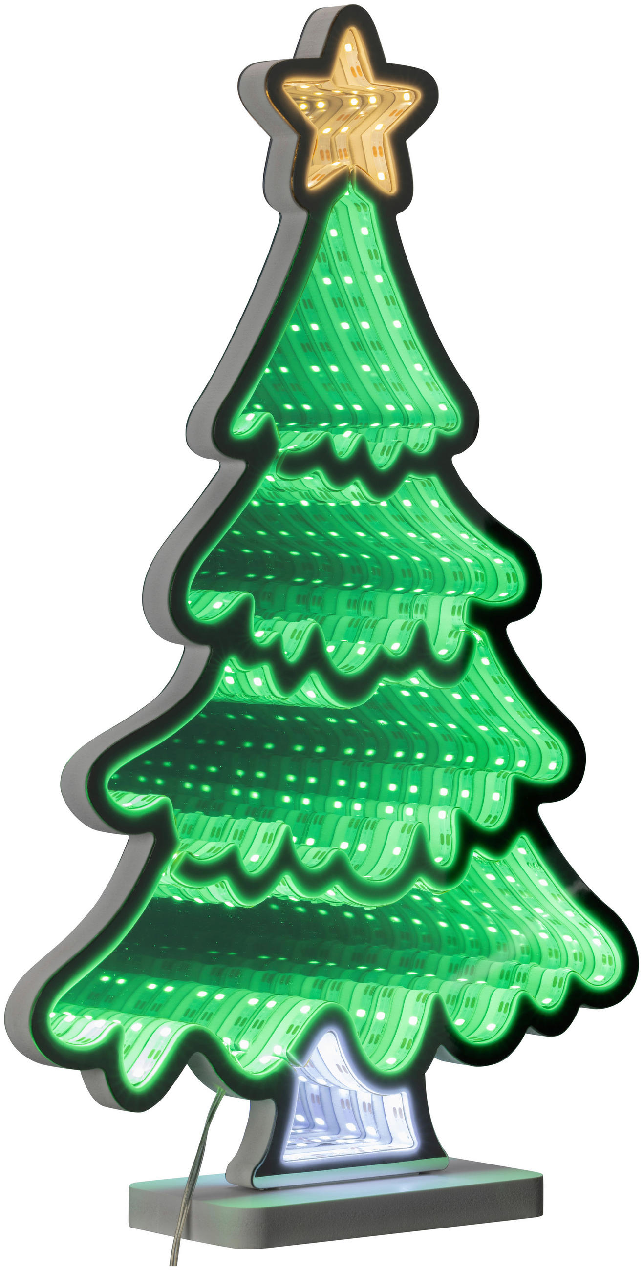 LAMPĂ LED DECORATIVĂ - argintiu, Konventionell, plastic (30/40/10cm) - X-Mas