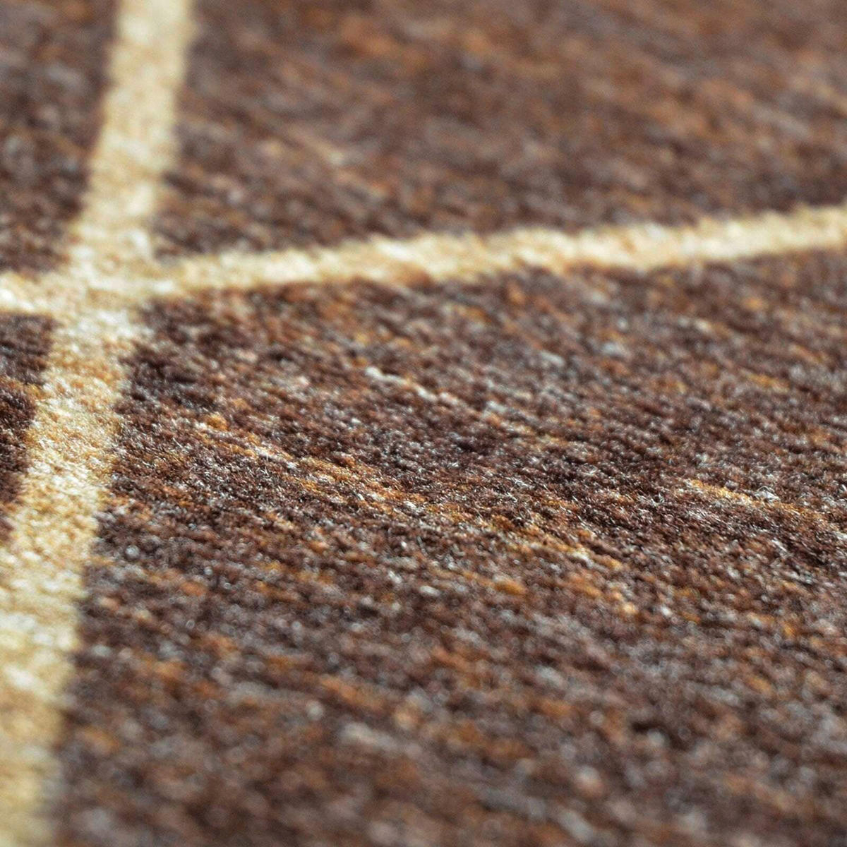 WEBTEPPICH 80/150 cm Cosenza Braun, Beige  - Beige/Braun, Design, Kunststoff/Textil (80/150cm) - Novel
