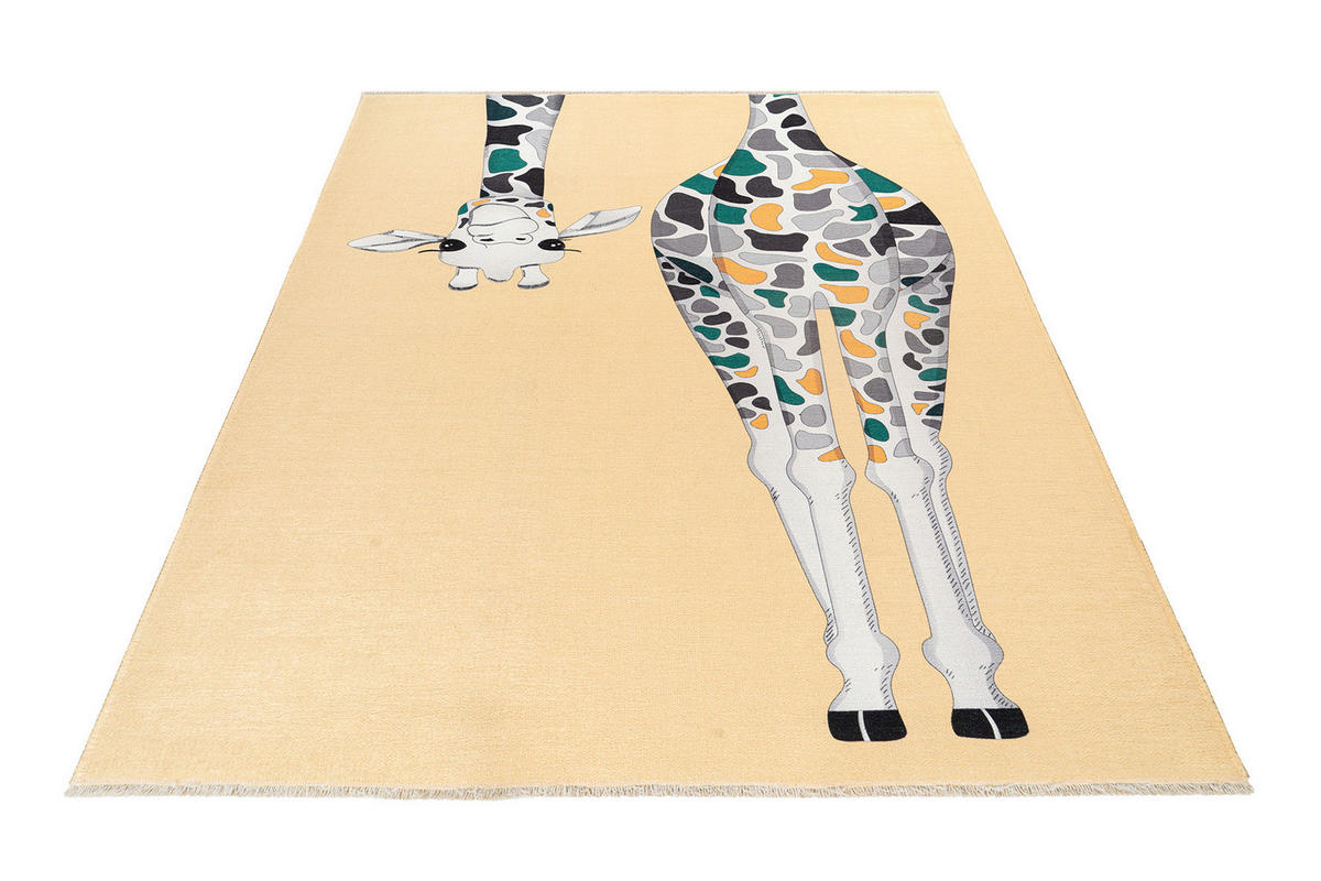 KINDERTEPPICH 115/170 cm  - Weiss/Dunkelgrün, Trend, Textil (115/170cm) - Ben'n'jen