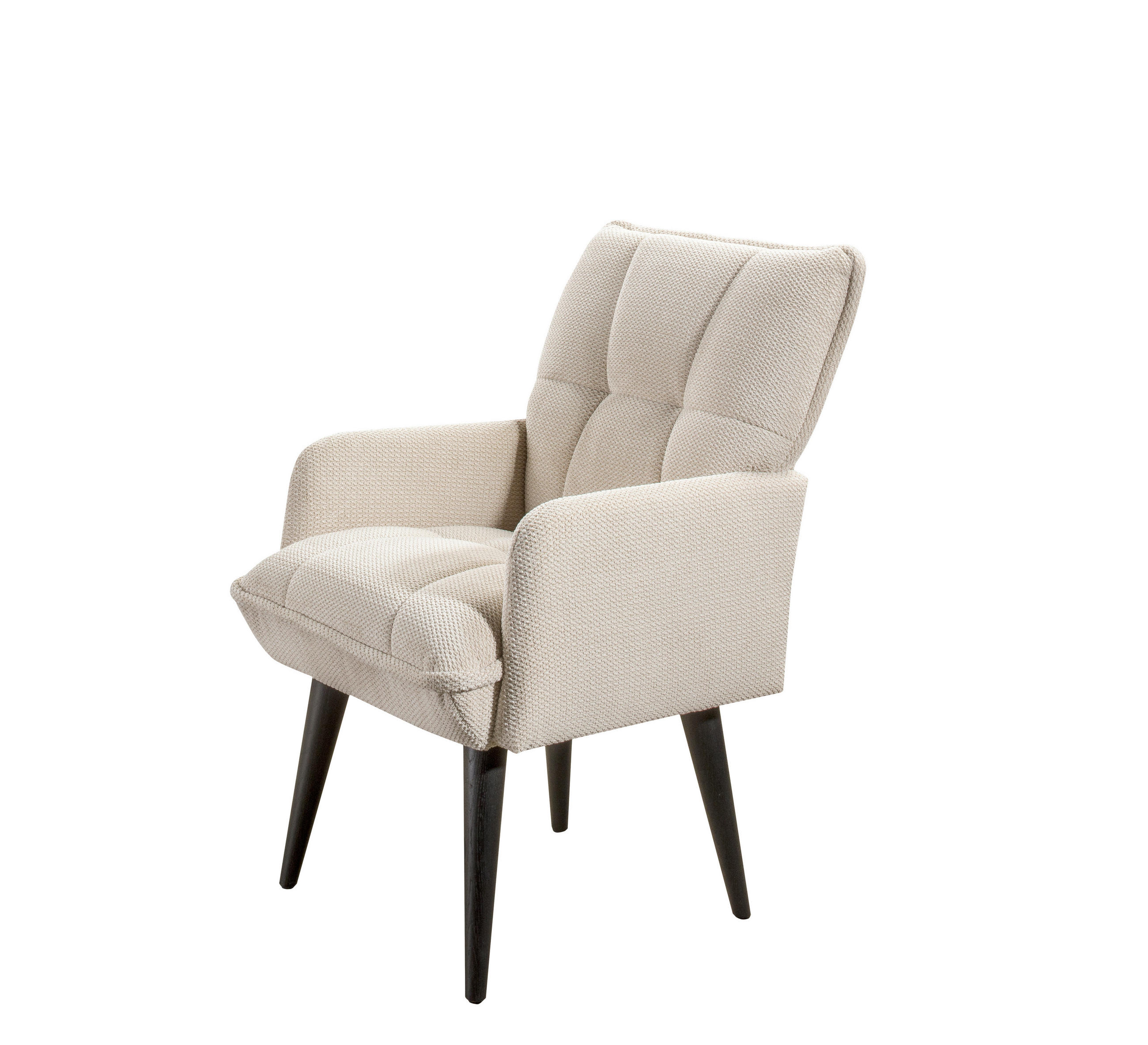 STOLICA S NASLONOM ZA RUKE  bež  drvo, tekstil, drvni materijal      - bež/crna, Moderno, drvni materijal/drvo (75/93/57cm) - Livetastic