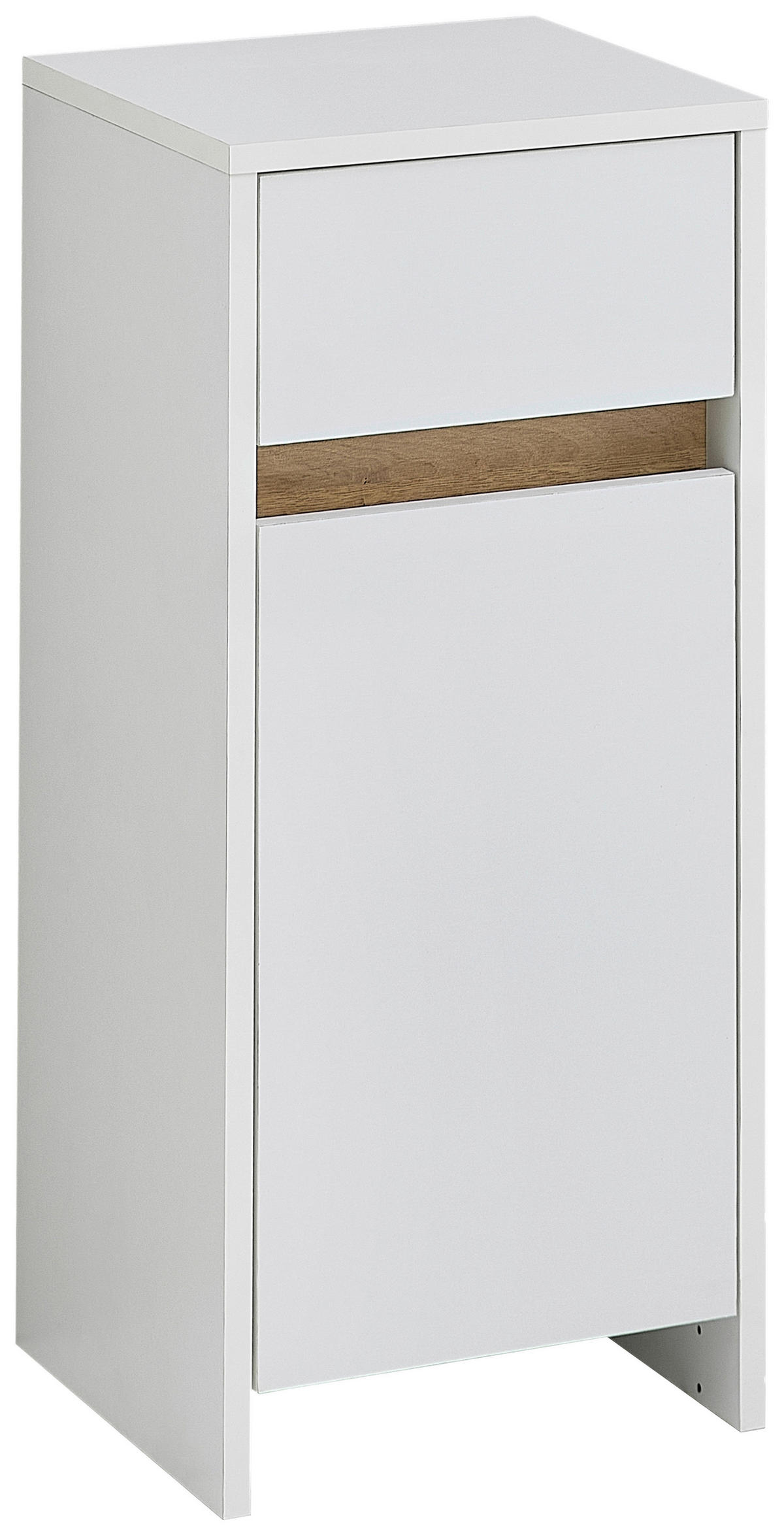 UNTERSCHRANK 32,4/73,8/32,2 cm   - Eichefarben/Weiß, KONVENTIONELL, Holzwerkstoff (32,4/73,8/32,2cm) - Xora