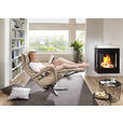 RELAXSESSEL in Leder Hellbraun  - Hellbraun/Edelstahlfarben, Design, Leder/Metall (75/106/88cm) - Dieter Knoll