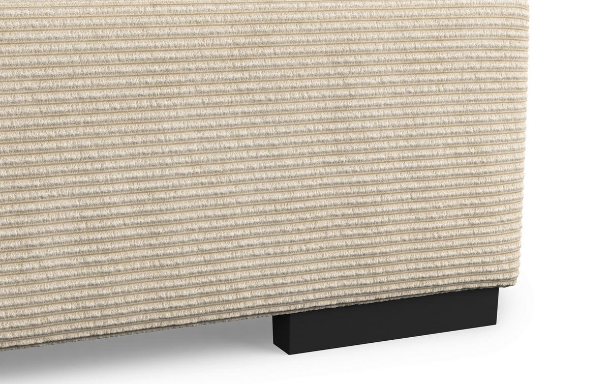 BOXBETT 180/200 cm  in Creme  - Creme/Schwarz, KONVENTIONELL, Holzwerkstoff/Textil (180/200cm) - MID.YOU