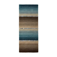 ORIENTÁLNY KOBEREC, 80/300 cm, modrá, sivá - modrá/sivá, Konventionell, textil (80/300cm) - Cazaris