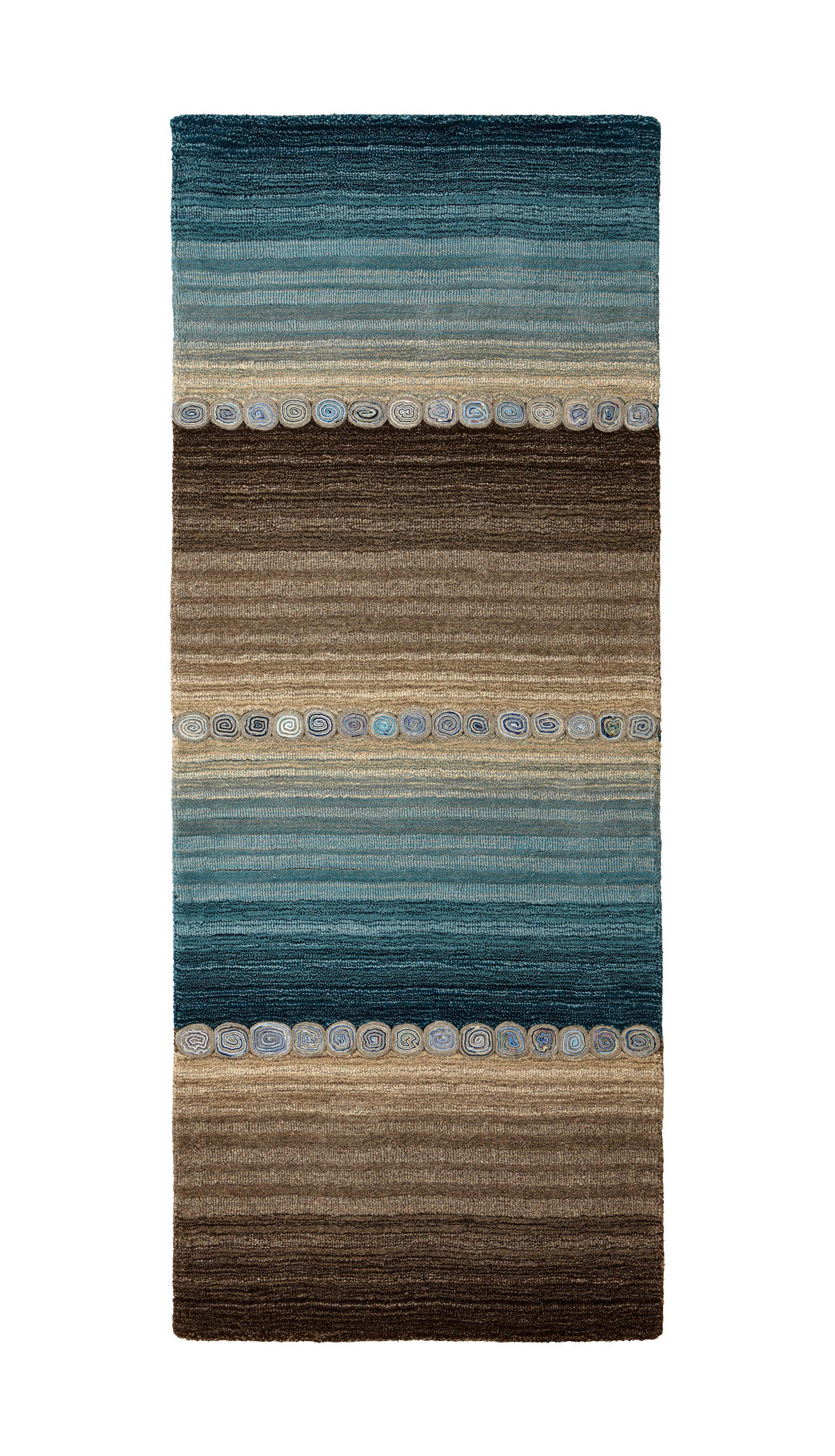 ORIENTÁLNY KOBEREC, 80/300 cm, modrá, sivá - modrá/sivá, Konventionell, textil (80/300cm) - Cazaris