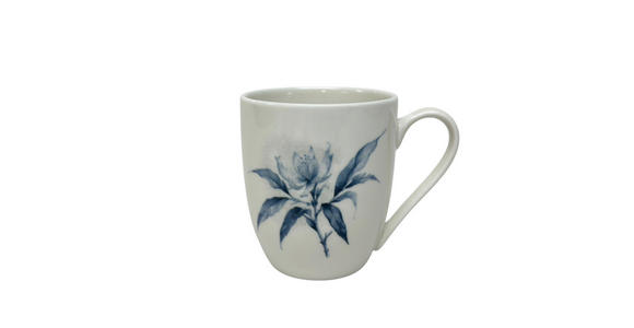 KAFFEEBECHER  400 ml   - Blau/Weiß, LIFESTYLE, Keramik (9/10,3cm) - Landscape