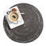 PLATZDECKCHEN Glas, Metall Grau, Silberfarben 35 cm - Silberfarben/Grau, Basics, Glas/Metall (35cm) - Ambia Home