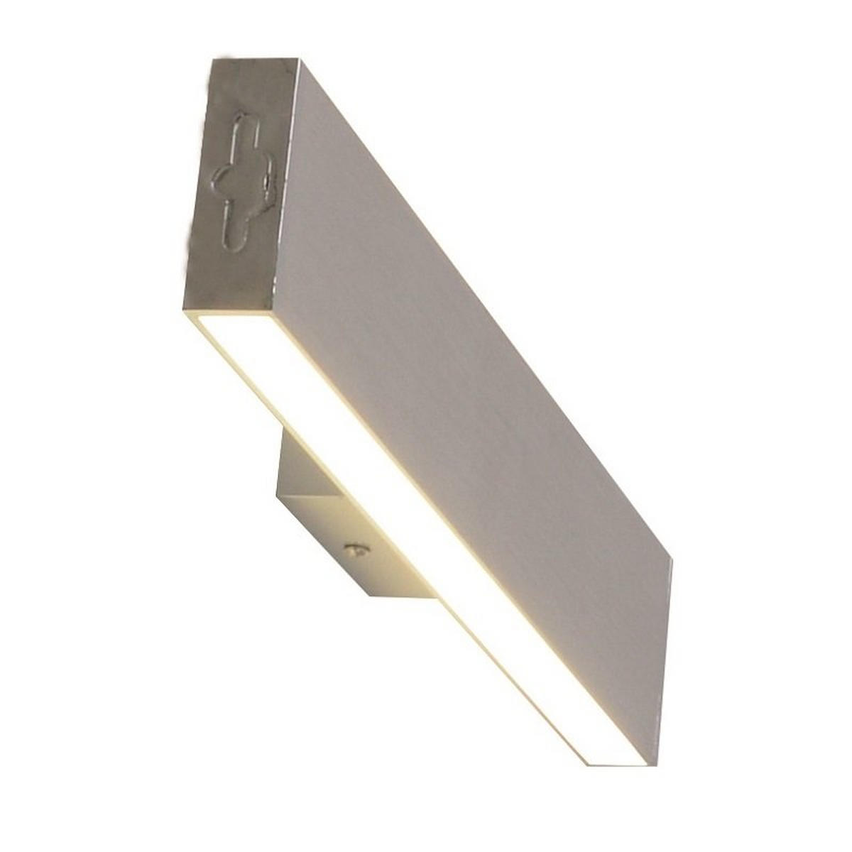 LED-WANDLEUCHTE 45/7/5 cm   - Chromfarben/Alufarben, Design, Kunststoff/Metall (45/7/5cm) - Näve