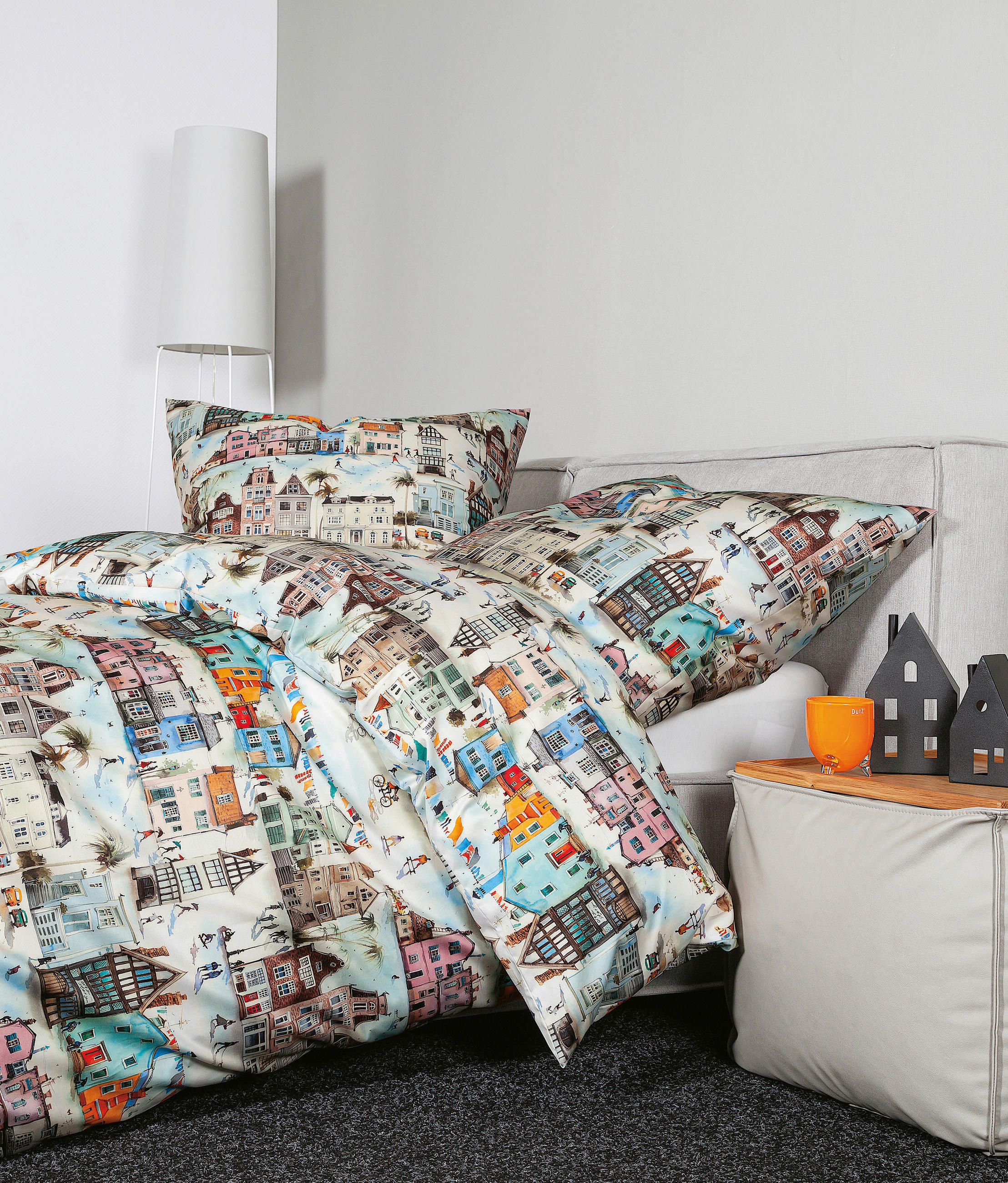 BETTWÄSCHE 155/220 cm Makosatin  - Multicolor, Design, Textil (155/220cm) - Janine