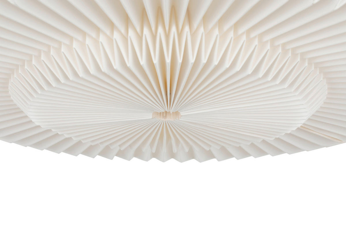 DECKENLEUCHTE  50/25 cm    - Weiß, Design, Papier/Metall (50/25cm) - Collet's Monde