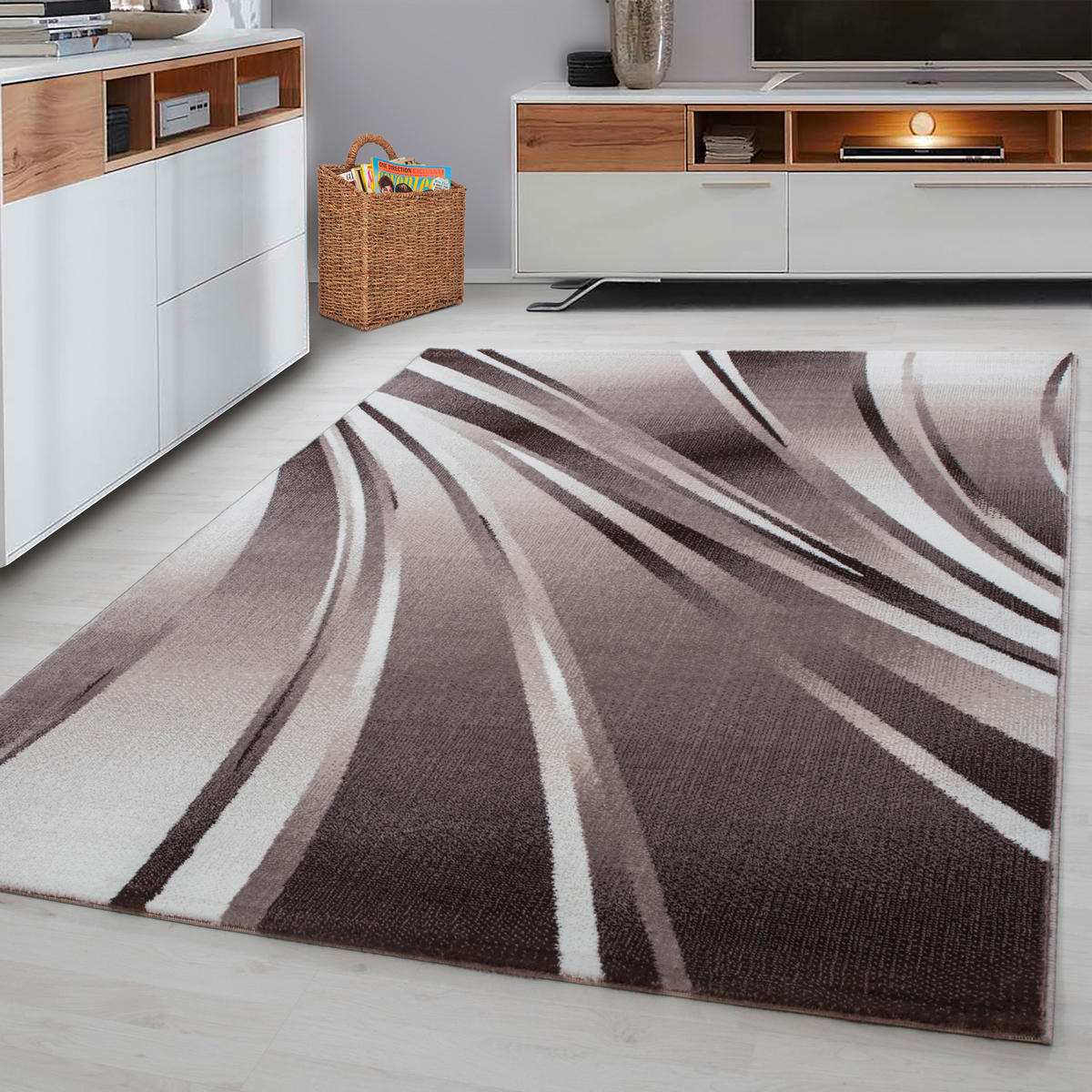 FLATVÄVD MATTA 240/340 cm Parma  - brun, Design, textil (240/340cm) - Novel