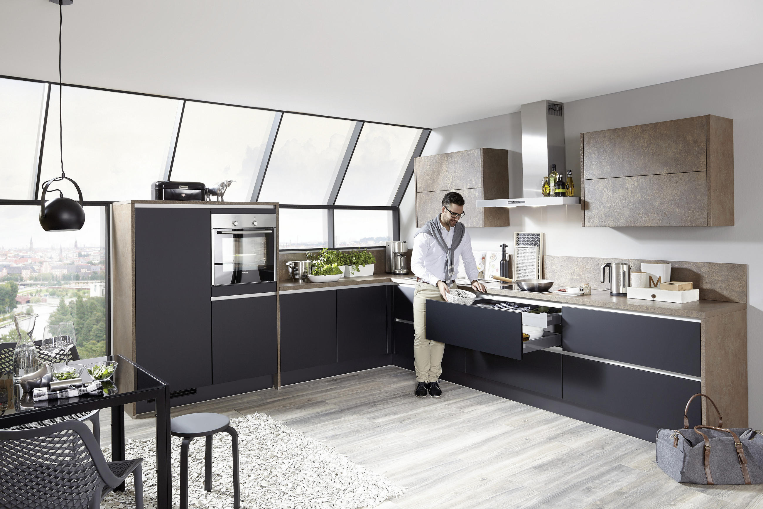 EINBAUKÜCHE   - Design, Holzwerkstoff - Celina