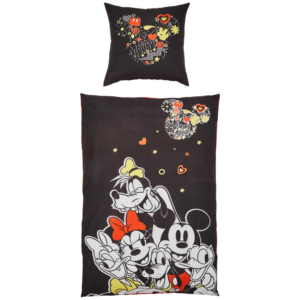 Thumbnail - Disney Jugendbettwäsche Classics, Mehrfarbig, Textil, 135x200 cm, hautfreundlich, Schlaftextilien, Bettwäsche, Kinderbet...