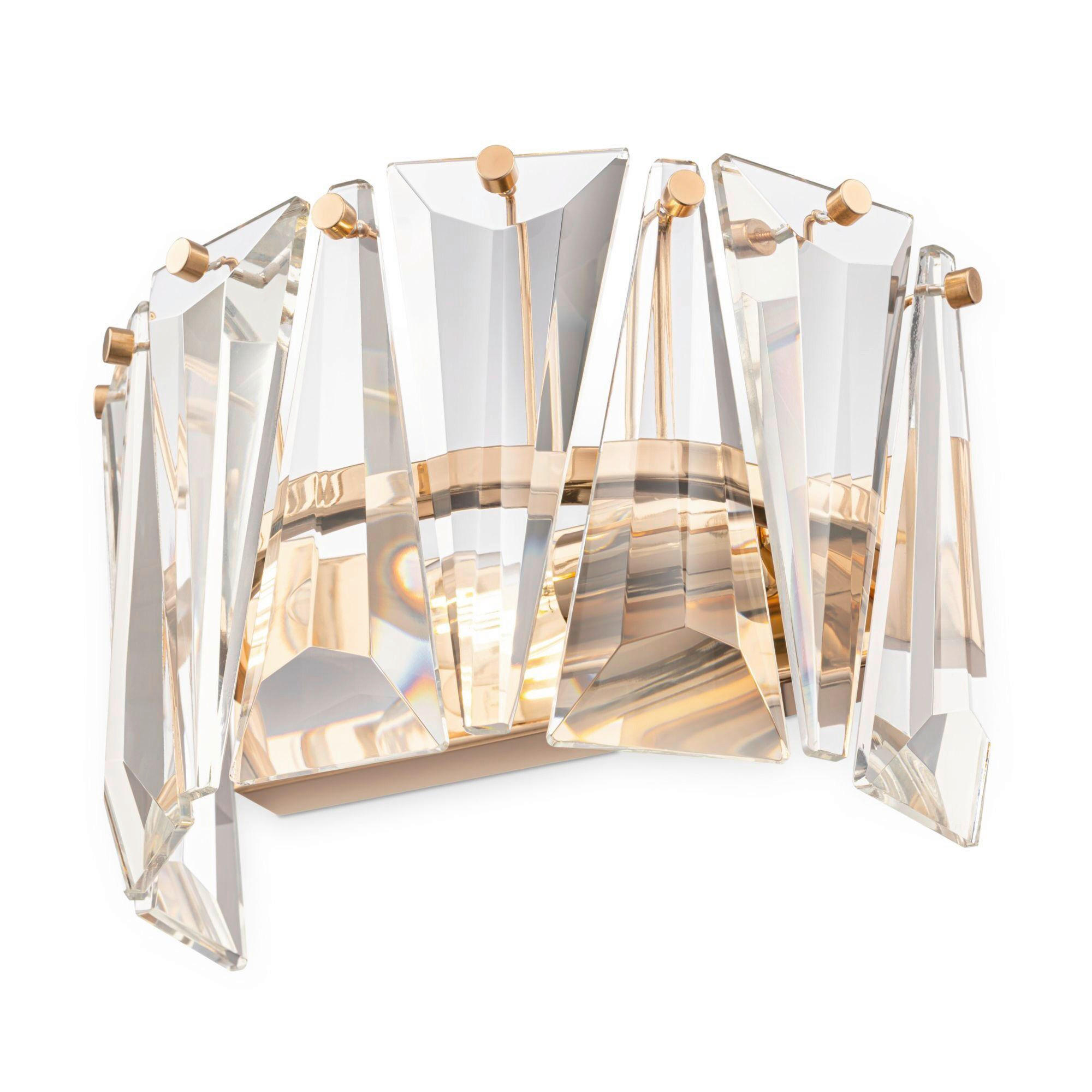 WANDLEUCHTE Modern 15.3/16/25.6 cm - Goldfarben, Trend, Metall (15.3/16/25.6cm) - MAYTONI