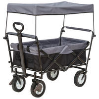 BOLLERWAGEN Grau, Schwarz 100/50/102 cm  - Schwarz/Grau, Basics, Kunststoff/Textil (100/50/102cm) - My Baby Lou