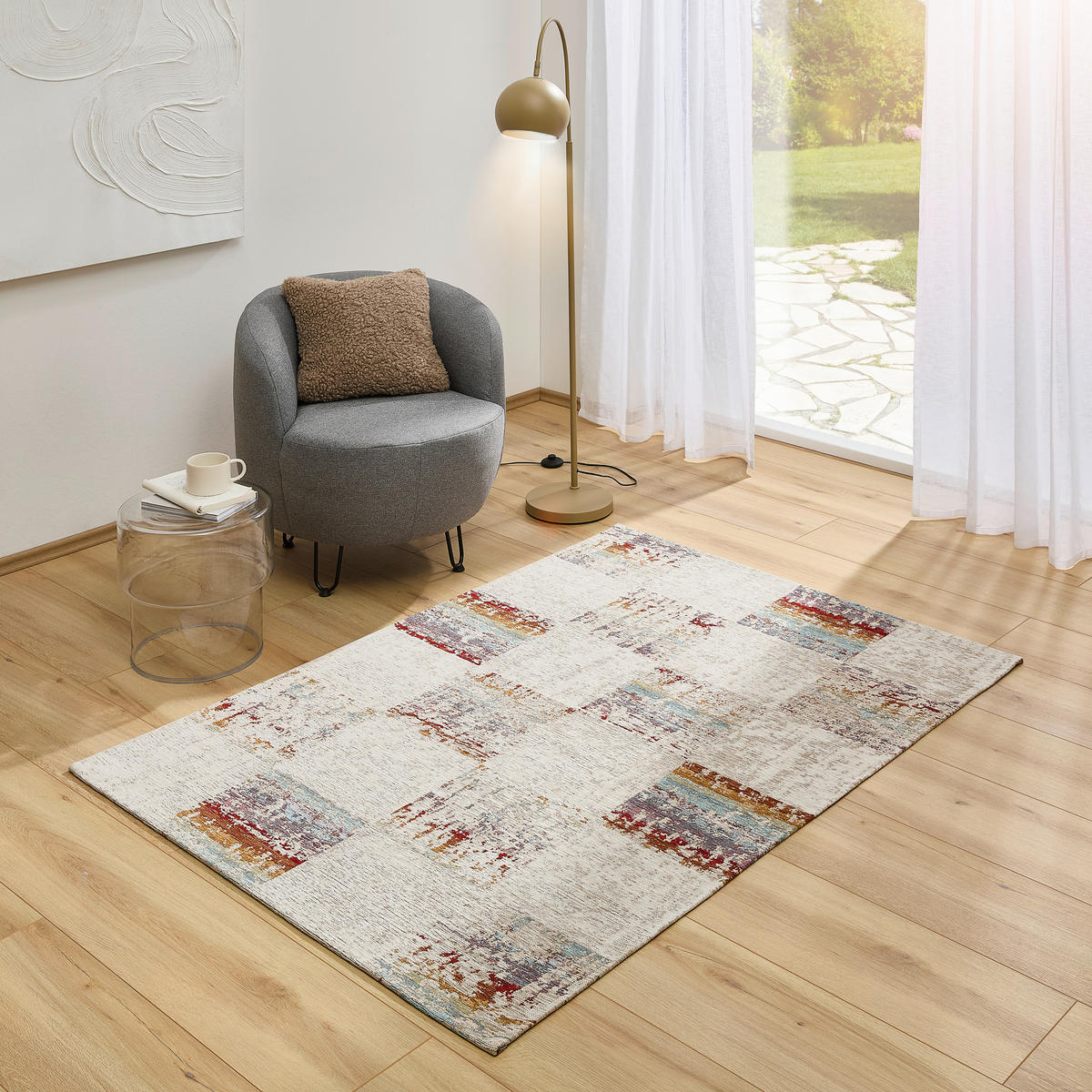 FLACHWEBETEPPICH 155/230 cm Multicolor, Beigebraun rechteckig  - Multicolor/Beigebraun, Basics, Textil (155/230cm) - Novel