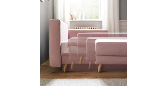 LIEGE in Textil Braun - Eichefarben/Braun, KONVENTIONELL, Holz/Textil (166/96/104cm) - Venda