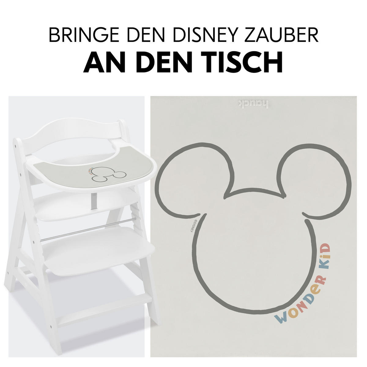 ESS- UND SPIELBRETT Highchair Tray Mat  - Beige, Basics, Kunststoff (43/0.5/29cm) - Hauck