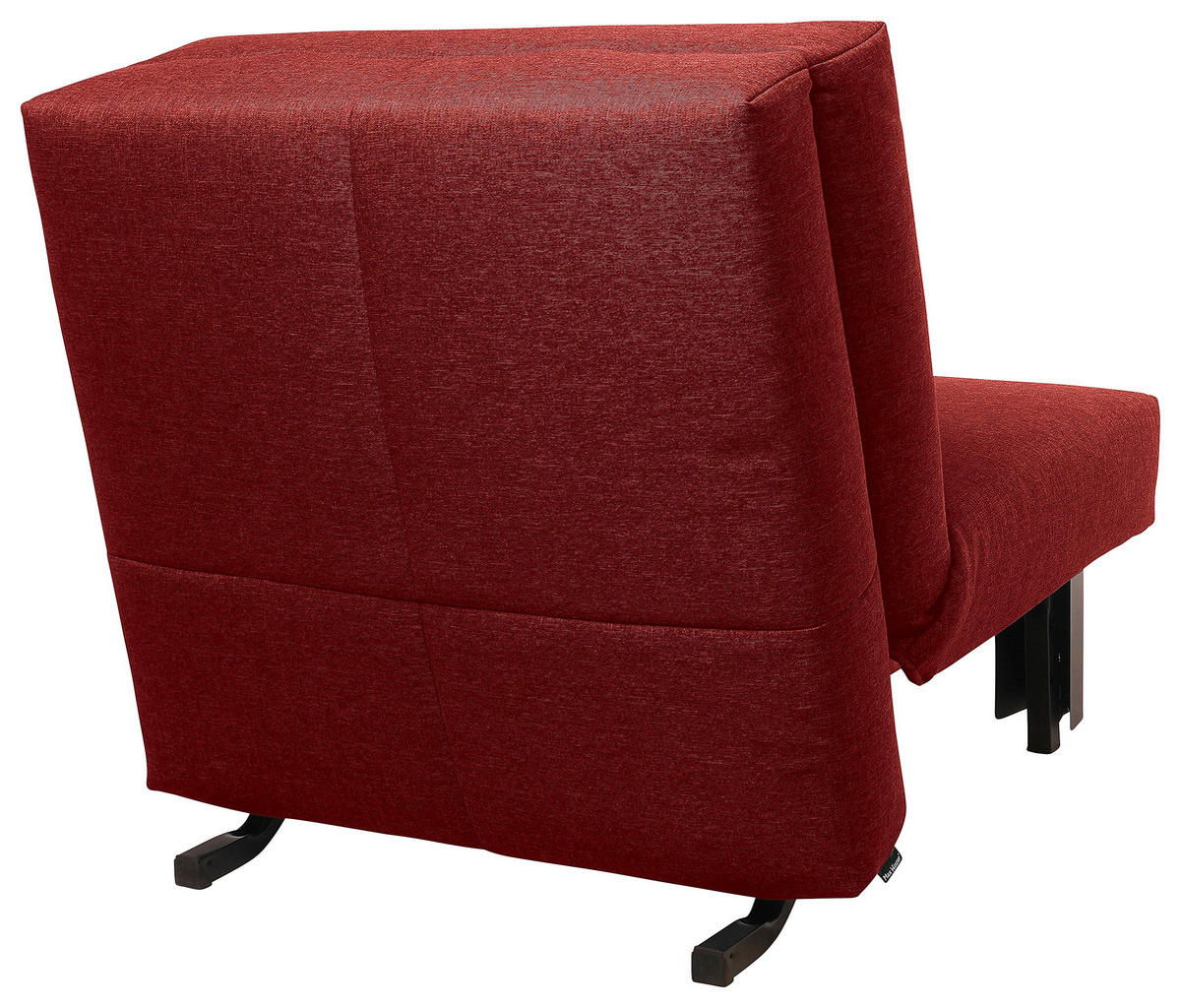 SCHLAFSESSEL Flachgewebe Rot    - Rot/Schwarz, Design, Textil/Metall (85/85/100cm) - Max Winzer