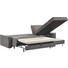 ECKSCHLAFSOFA Grau - Chromfarben/Grau, Design, Textil/Metall (260/90/245cm) - Bali