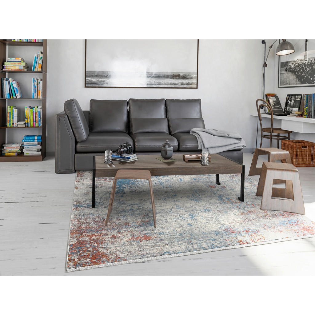 Thumbnail - Dieter Knoll Webteppich Vibrant, Mehrfarbig, Textil, Abstraktes, rechteckig, 67x130 cm, Oeko-Tex® Standard 100, für Fußb...