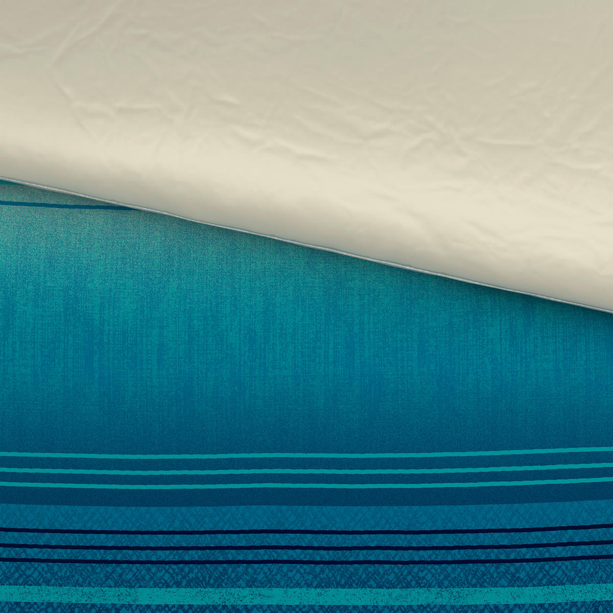Lenjerie De Pat Cu Două Fețe 220/200 cm  - albastru, textil (220/200cm) - Novel