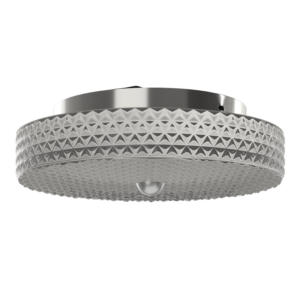 Plafonieră Cu Led 18 W  30/9,5 cm    - străveziu, Konventionell, sticlă/metal (30/9,5cm) - Glandor