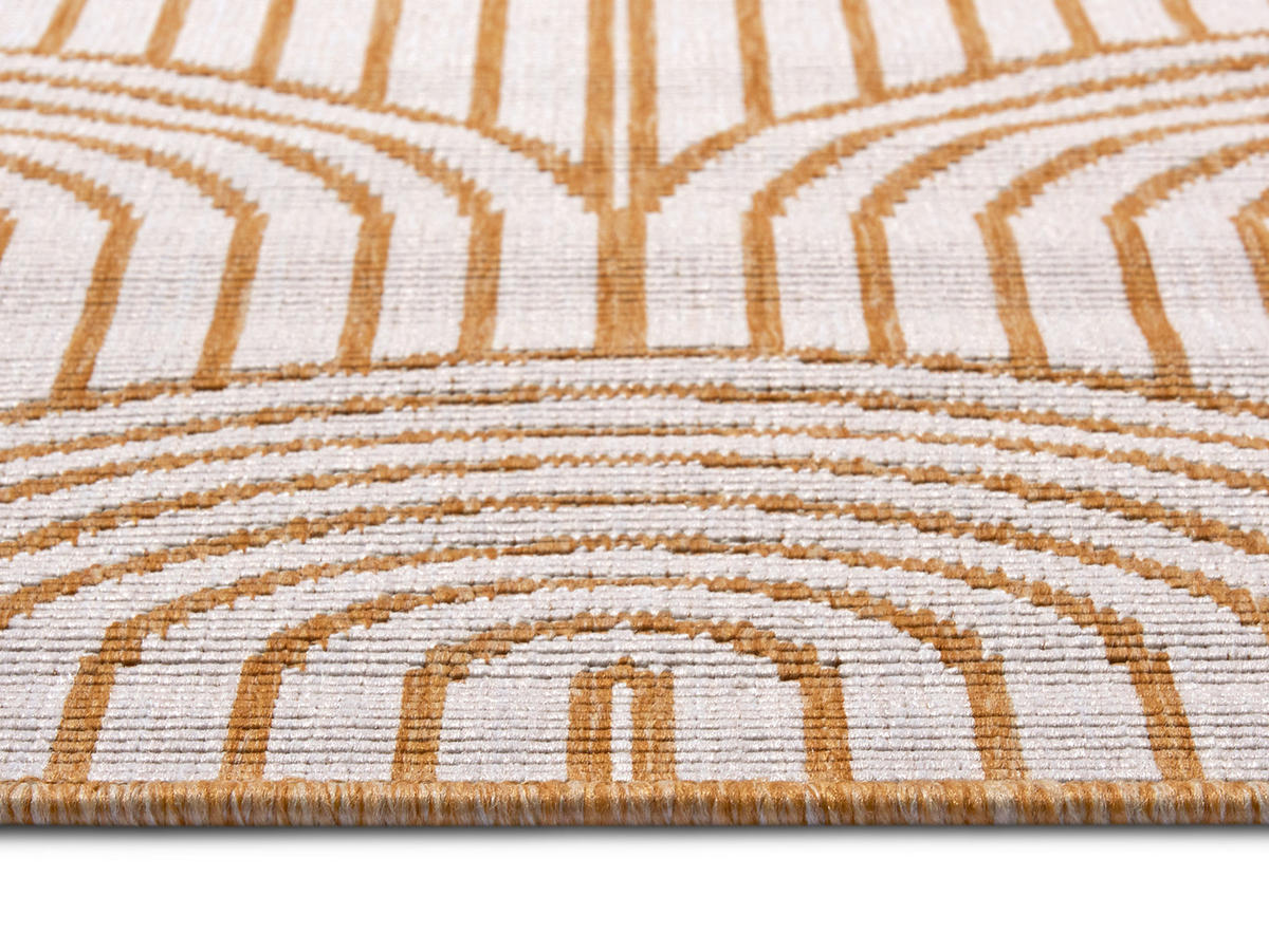 OUTDOORTEPPICH 240/330 cm Pangli Weiß, Honig  - Weiß/Honig, Design, Kunststoff (240/330cm)