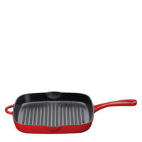 GRILLPFANNE PROVENCE Emaille  - Rot, Basics, Metall (43/27,6cm) - KÜCHENPROFI