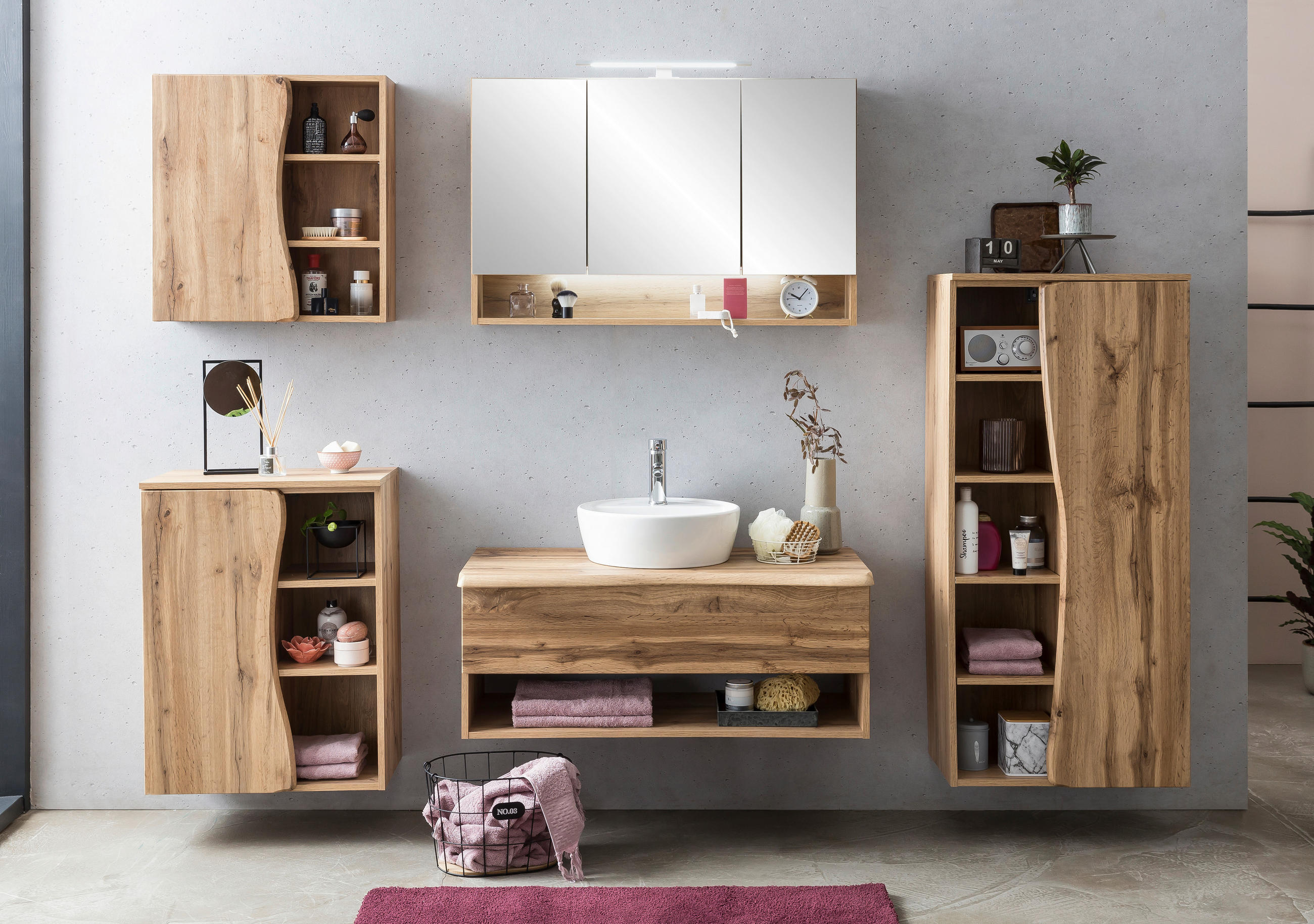 HÄNGESCHRANK 60/64/20 cm - Eiche Wotan, Natur, Holzwerkstoff (60/64/20cm) - Xora