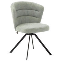 ARMLEHNSTUHL  Lederauswahl, Stoffauswahl Struktur  - Anthrazit/Hellgrün, Design, Textil/Metall (63/83/63cm) - Schöner Wohnen