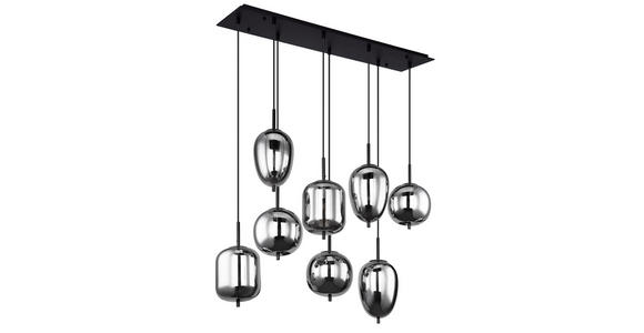 HÄNGELEUCHTE 94/34/120 cm  - Schwarz, Design, Glas/Metall (94/34/120cm) - Dieter Knoll