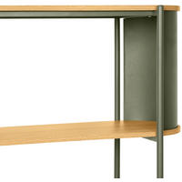 REGAL Grün, Naturfarben  - Naturfarben/Grün, Trend, Holzwerkstoff/Metall (80/95/33,8cm) - Xora