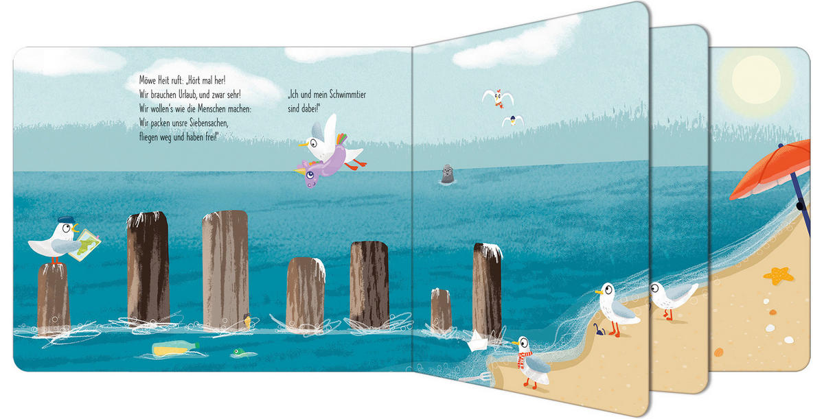 BUCH 7 Möwen fliegen los!  - Multicolor, Basics, Papier (21,5/17,5/1,6cm)