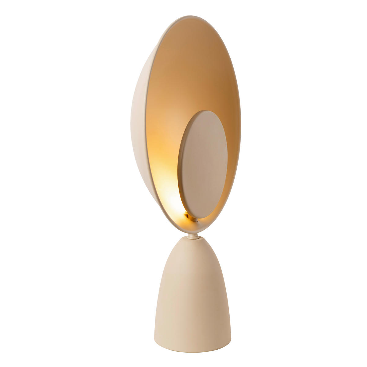 LED-TISCHLEUCHTE CASTAMAR 25.5/9.8/40 cm   - Braun, LIFESTYLE, Metall (25.5/9.8/40cm) - Lucide
