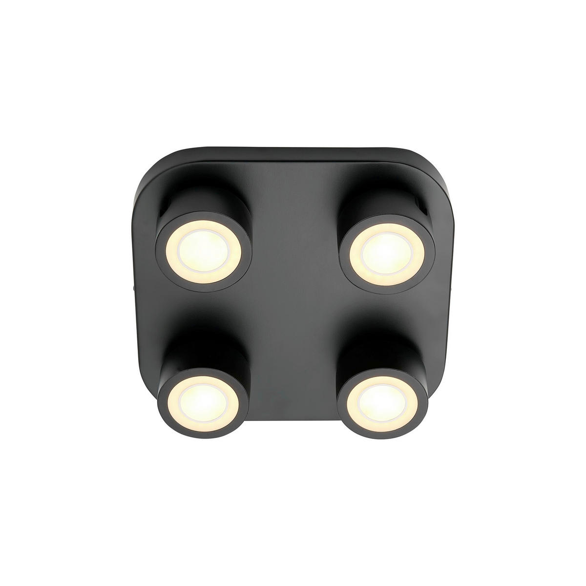 DECKENLEUCHTE Clyde 7.5/28/28 cm  - Schwarz, Design, Metall (7.5/28/28cm) - Nordlux