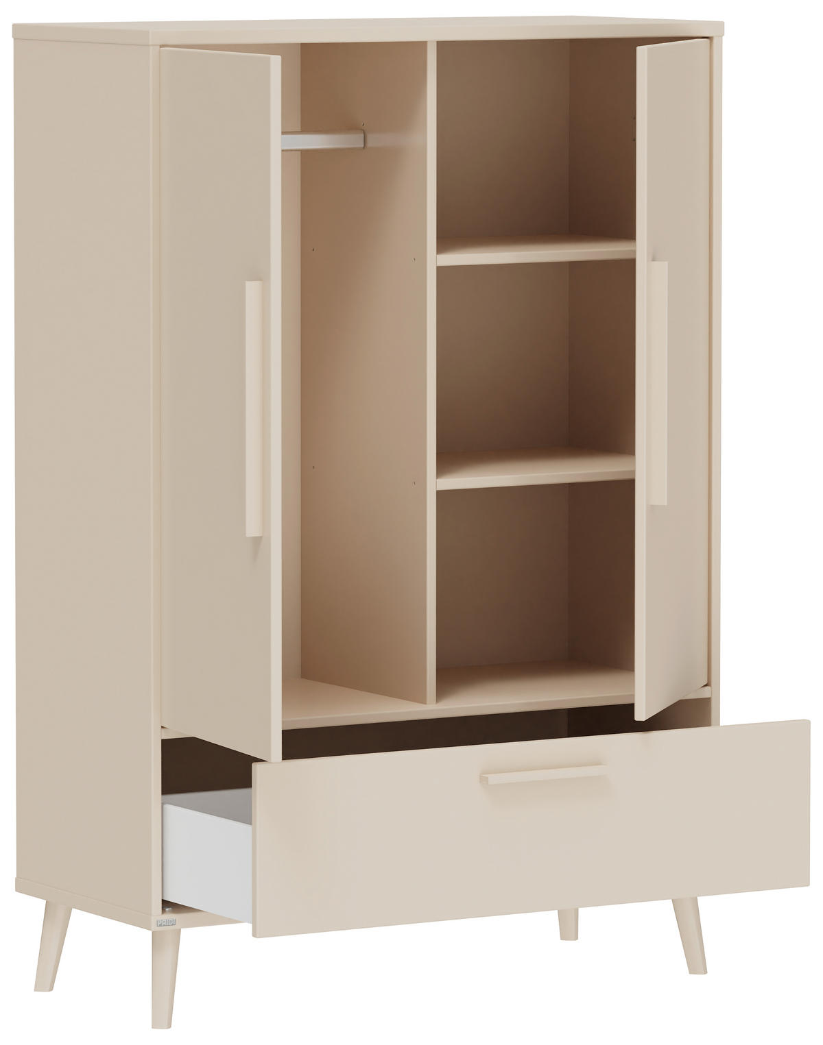 OTROŠKA OMARA ZA OBLAČILA  Eefje  95/139/41 cm          - bež, Basics, umetna masa/leseni material (95/139/41cm) - Paidi