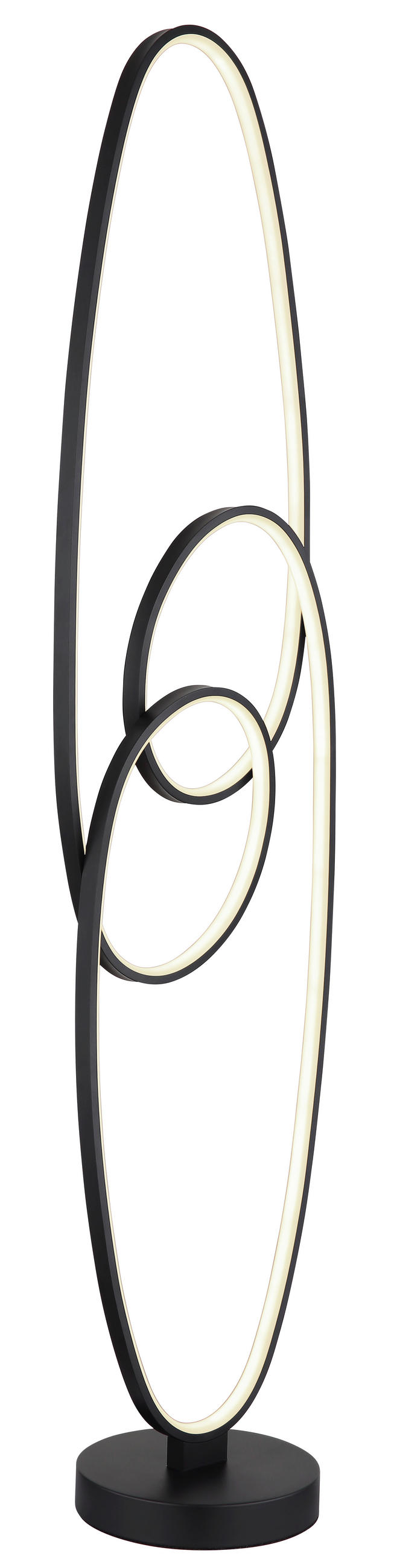 LED-STEHLEUCHTE SPIRA 29/20/122 cm   - Schwarz/Weiß, Design, Kunststoff/Metall (29/20/122cm) - Globo