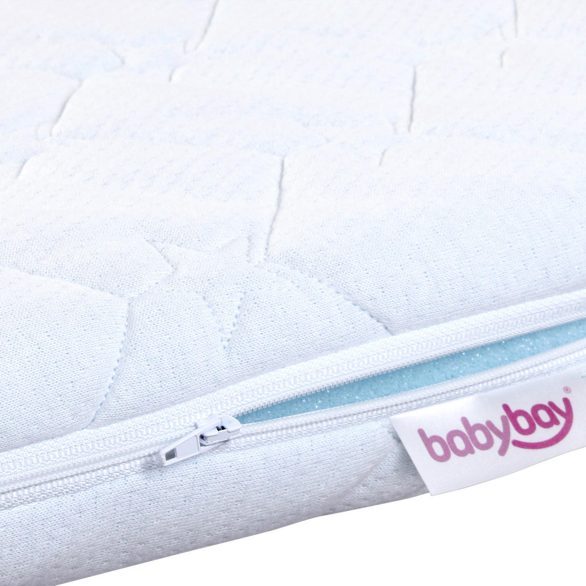 BEISTELLBETTMATRATZE Babybay Maxi, Boxspring 89/49,50 cm  - Weiß, Basics, Textil (89/49,50cm) - Babybay