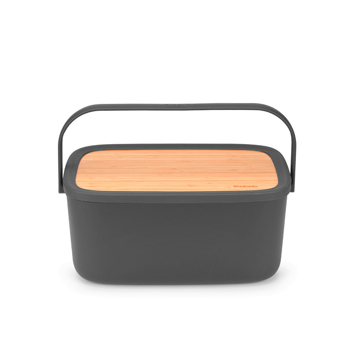 POSODA ZA KRUH   39.5/16.3/25.5 cm           - temno siva, Design, umetna masa/les (39.5/16.3/25.5cm) - Brabantia