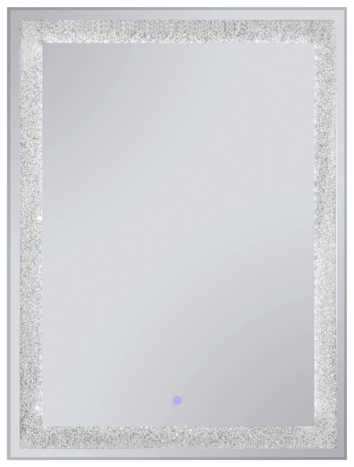 BADEZIMMERSPIEGEL 60/80/3,5 cm  - Schwarz, MODERN, Glas/Metall (60/80/3,5cm)