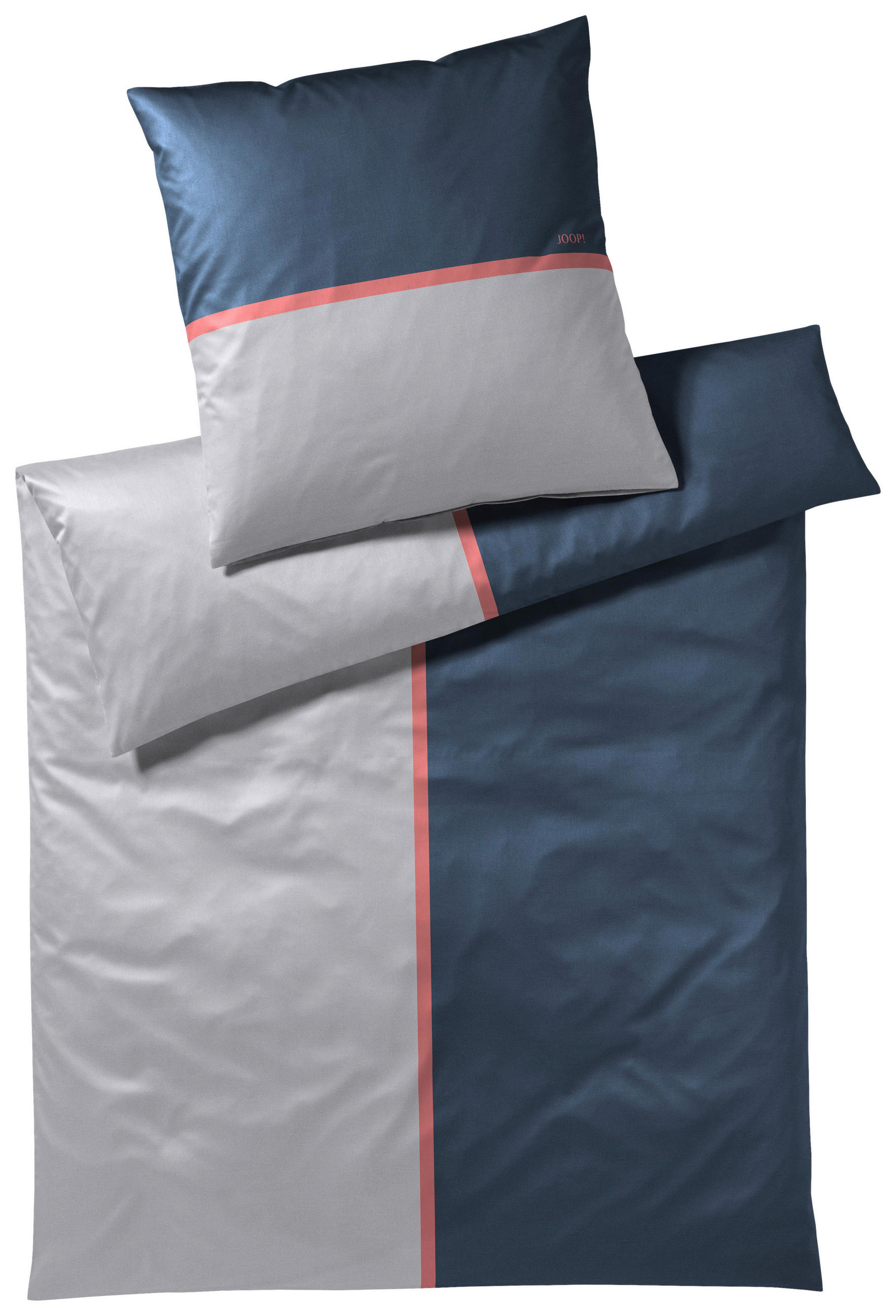 BETTWÄSCHE Limit Makosatin 200/200 cm  - Blau, Design, Textil (200/200cm) - Joop!