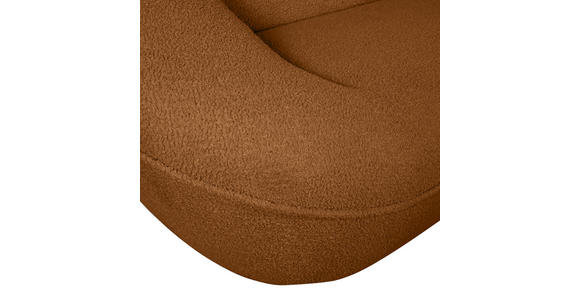 2-SITZER-SOFA in Flachgewebe Rostfarben  - Rostfarben/Schwarz, KONVENTIONELL, Kunststoff/Textil (223/79/94cm) - Carryhome
