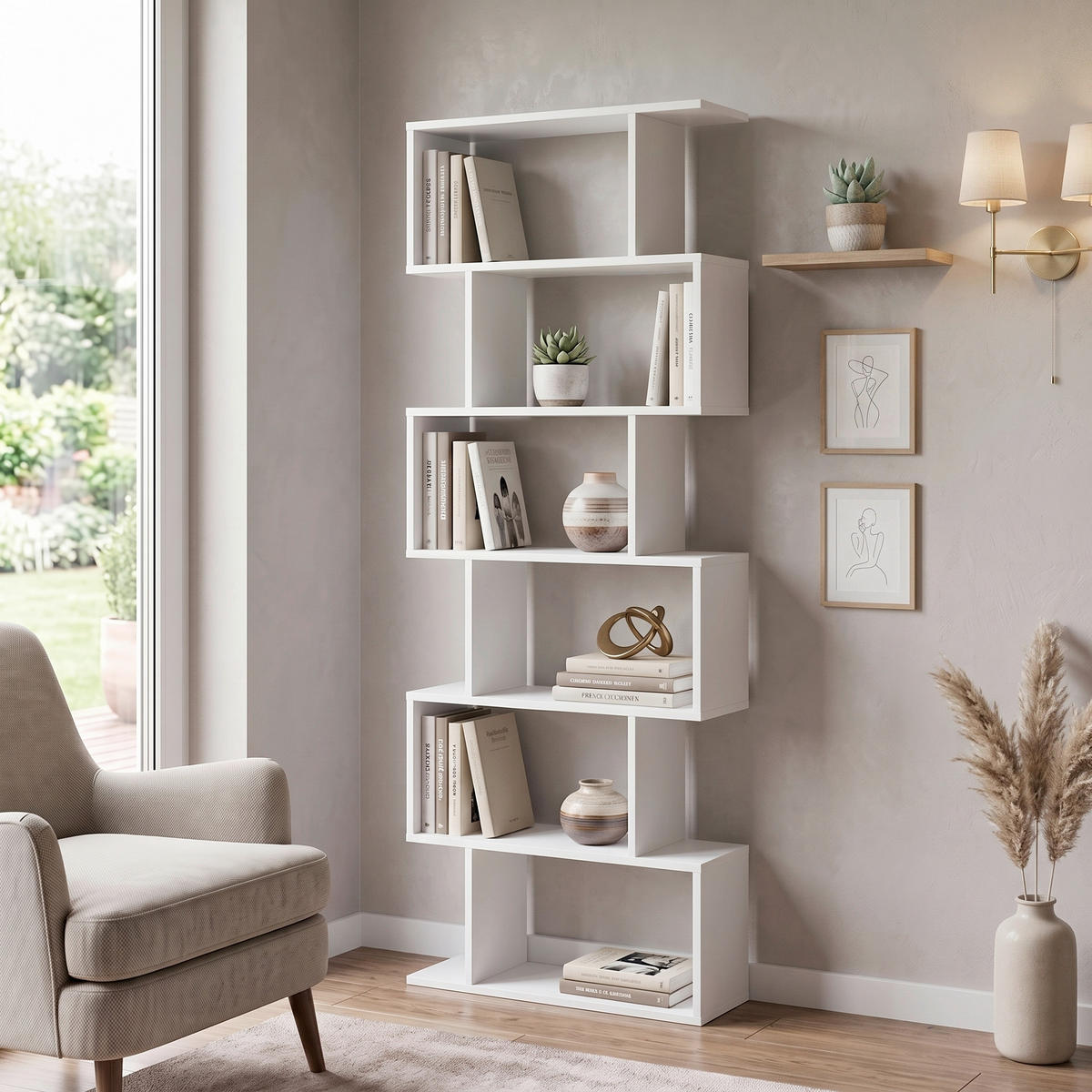 REGAL Weiß  - Weiß, Basics, Holzwerkstoff (70/191/24cm) - Boxxx