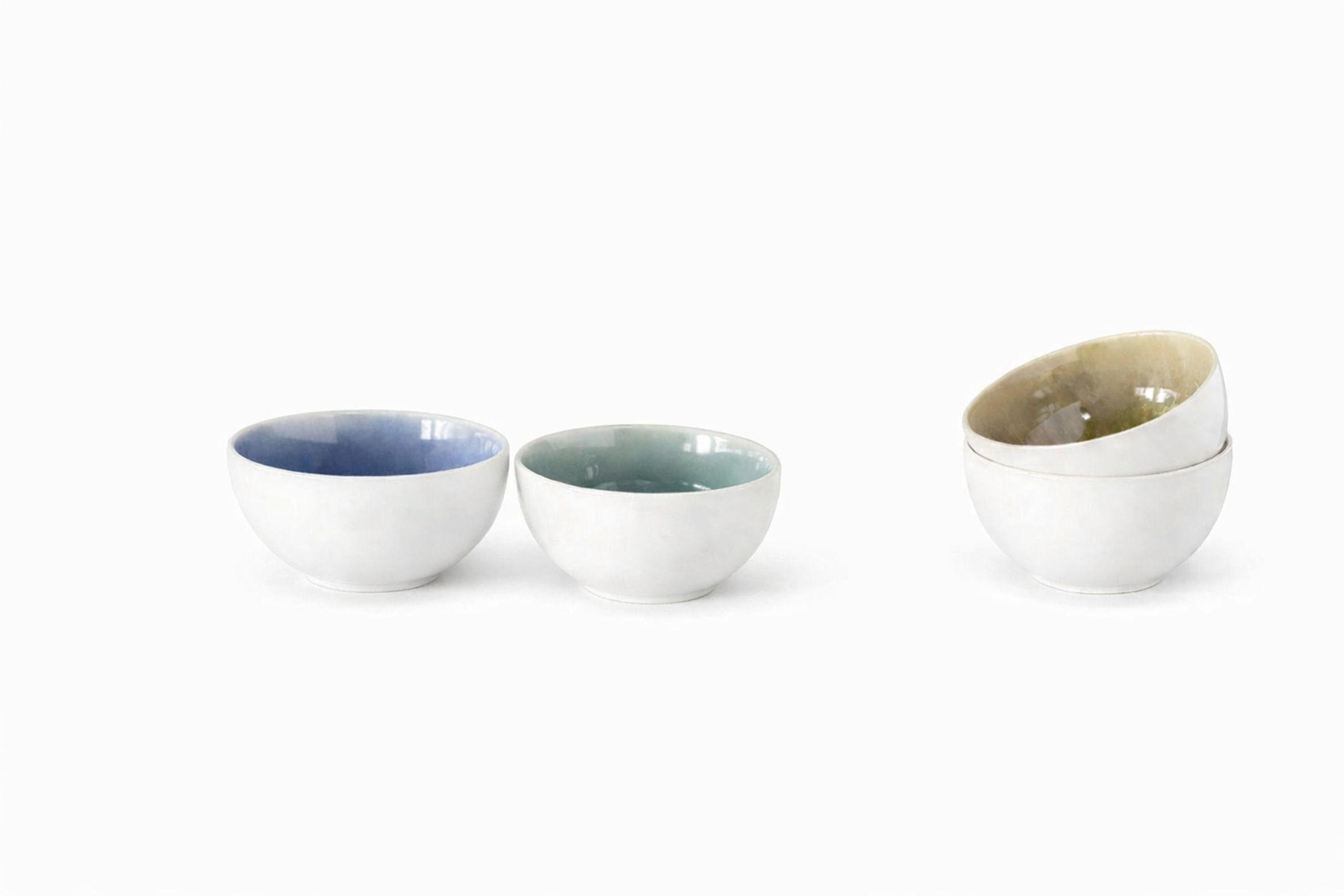 SCHÜSSELSET 4-teilig Caldera Mix   - Türkis/Bernsteinfarben, Basics, Keramik (17,5/8,5cm) - Creatable