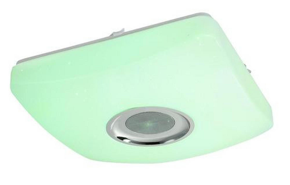LED SVJETILJKA STROPNA Ayleen  - bijela/boje kroma, Basics, metal/plastika (36,5/36,5/9cm) - Globo