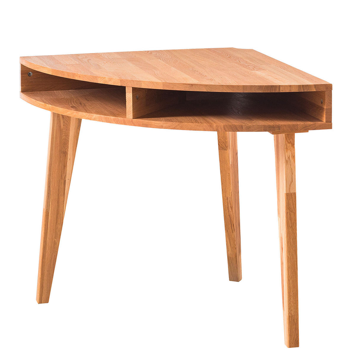 ECKSCHREIBTISCH 75/75/76 cm  in Wildeiche  - Wildeiche, Natur, Holz (75/75/76cm) - home24
